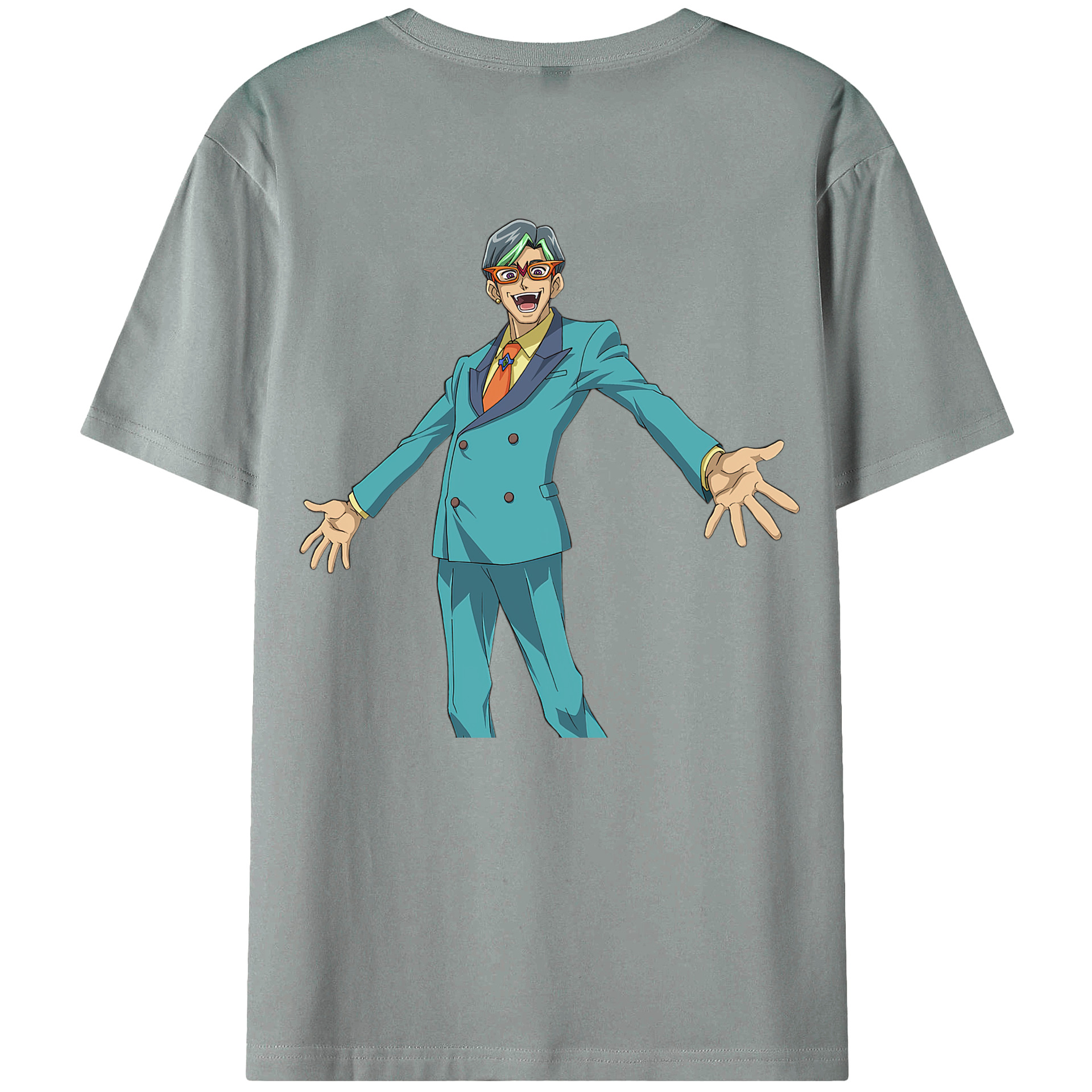 （画像用） 遊☆戯☆王 Yu-Gi-Oh! 綿100％ メンズ半袖Tシャツ（バックプリント） 通気性